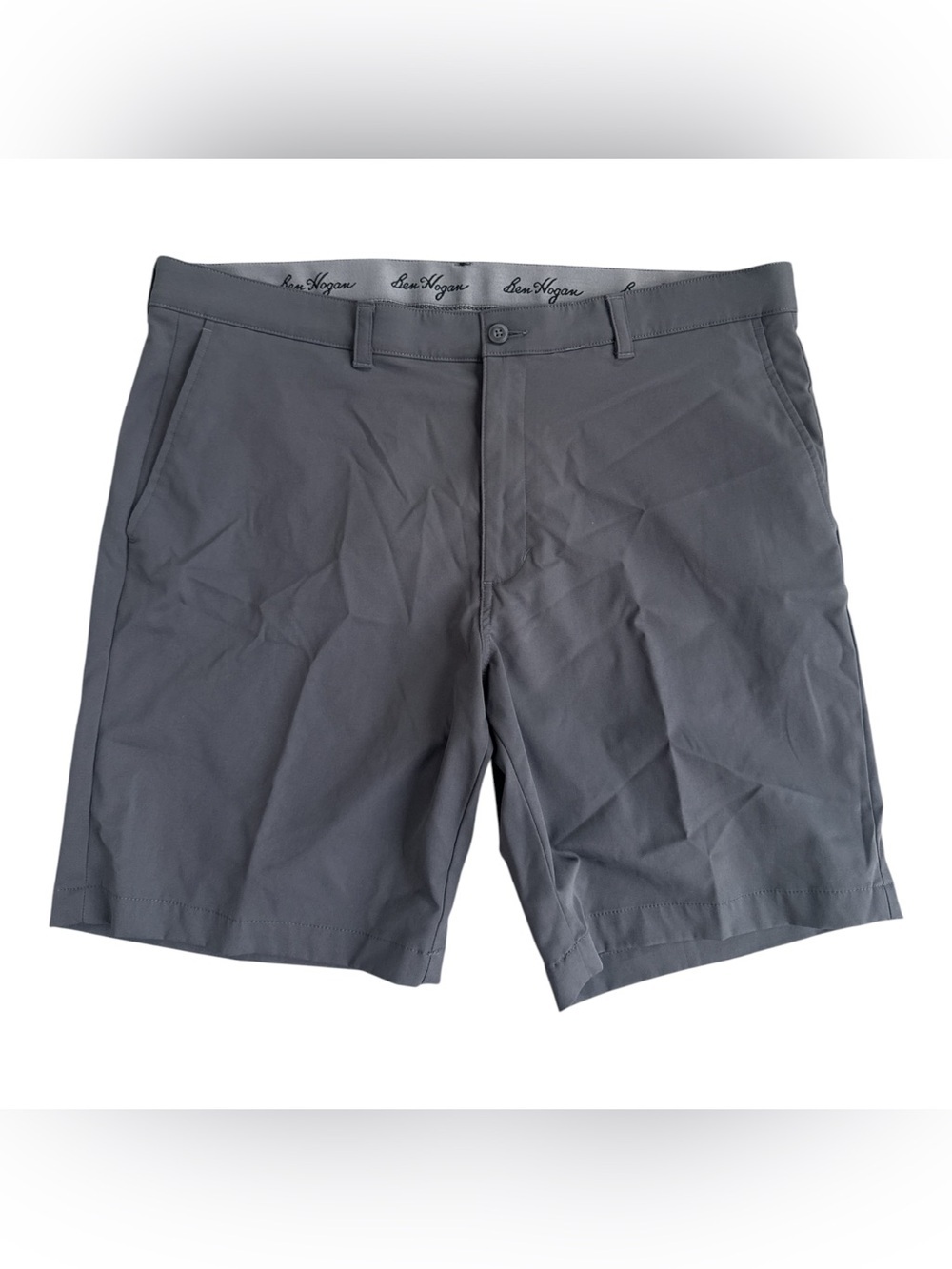 Hogan Men's Charcoal Flat-Front Performance Shorts